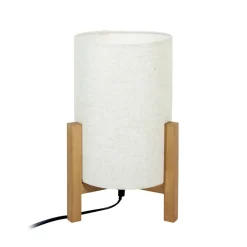 Sklep Kaja Lampka stołowa w stylu rustykalnym TB-85930-M-WH-WO ONES | Kaja