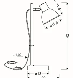 Sklep Kaja Lampka stołowa w stylu skandynawskim 41-80011 BONDO | Kaja Oświetlenie