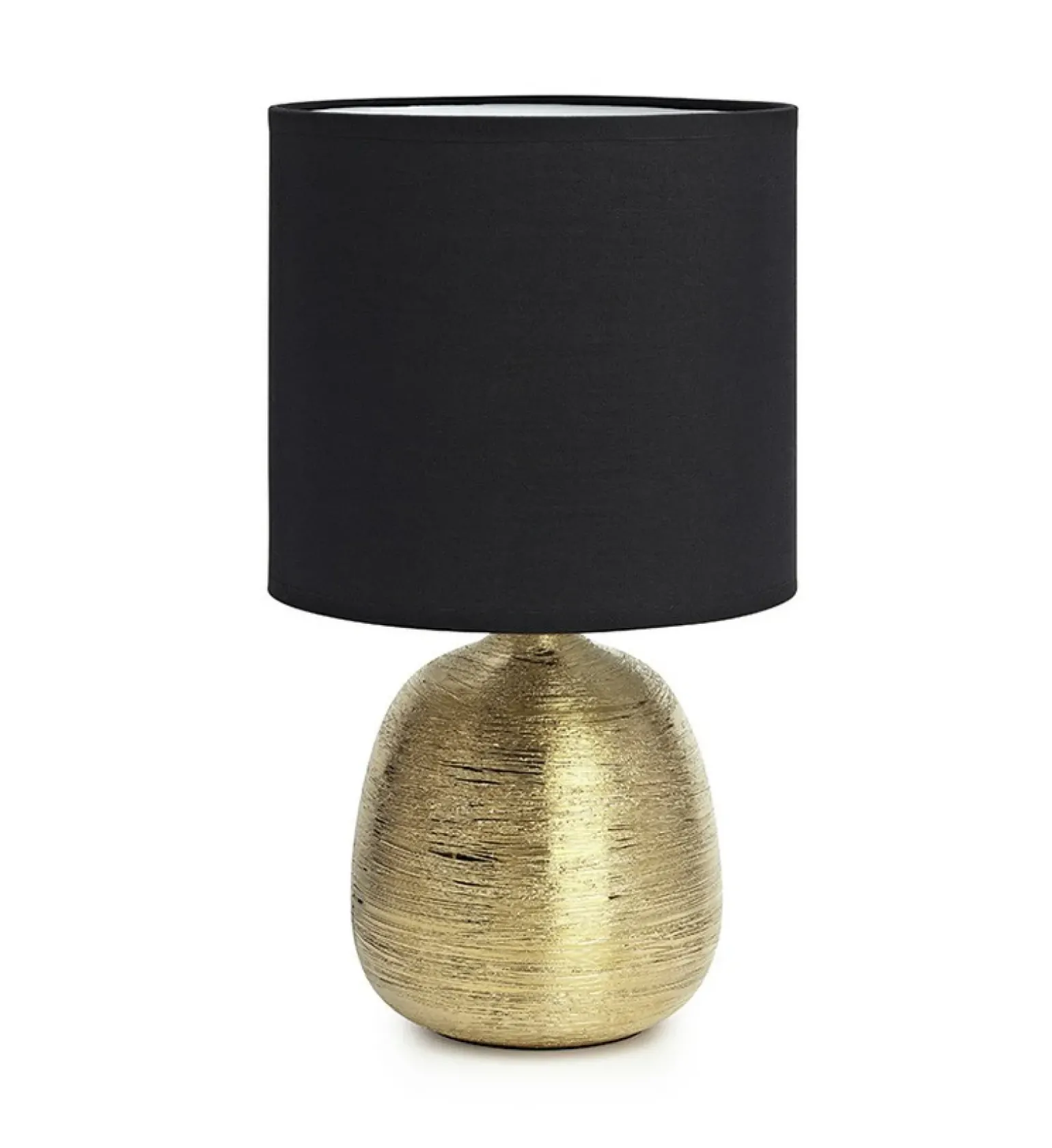 Sklep Kaja Lampka stołowa z abażurem i złotą podstawką 107068 | Kaja Oświetlenie