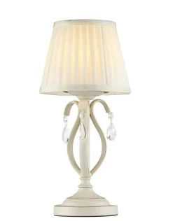 Sklep Kaja Lampka stołowa z beżowym abażurem ARM172-01-G BRIONIA | Kaja