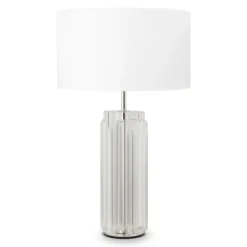 Sklep Kaja Lampka stołowa z białym abażurem MOD304TL-01CH z serii MUSE | Kaja