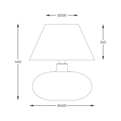 Sklep Kaja Lampka stołowa z dekoracyjną podstawą 5525BK ADANA| Kaja Oświetlenie
