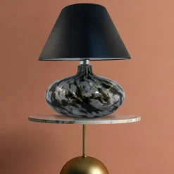 Sklep Kaja Lampka stołowa z dekoracyjną podstawą 5525BK ADANA| Kaja Oświetlenie