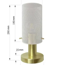 Sklep Kaja Lampka stołowa z drucianym abażurem LP-945/1T WH TIRANA | Kaja