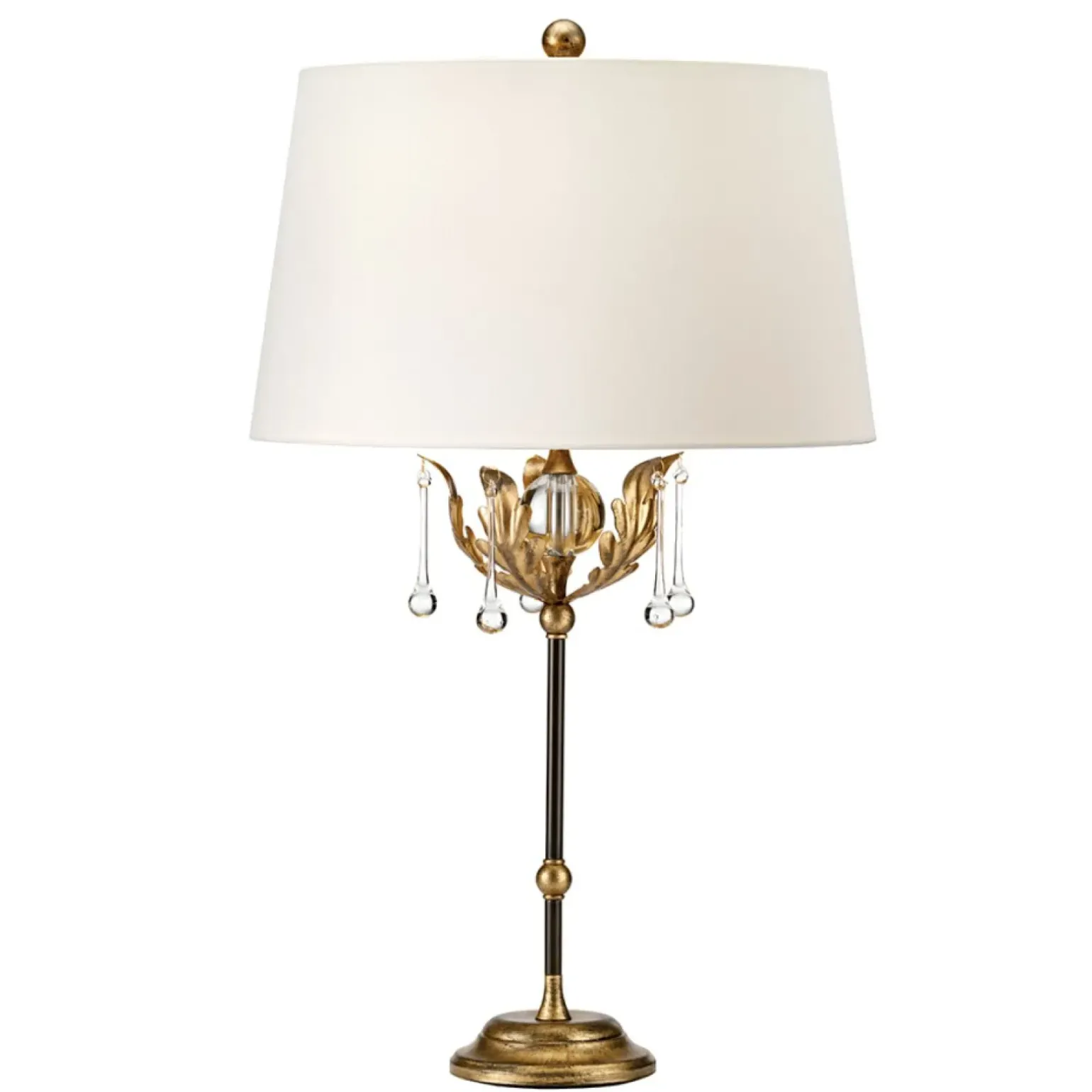 Sklep Kaja Lampka stołowa z jasnym abażurem AML-TL-BRONZE-IV z serii AMARILLI