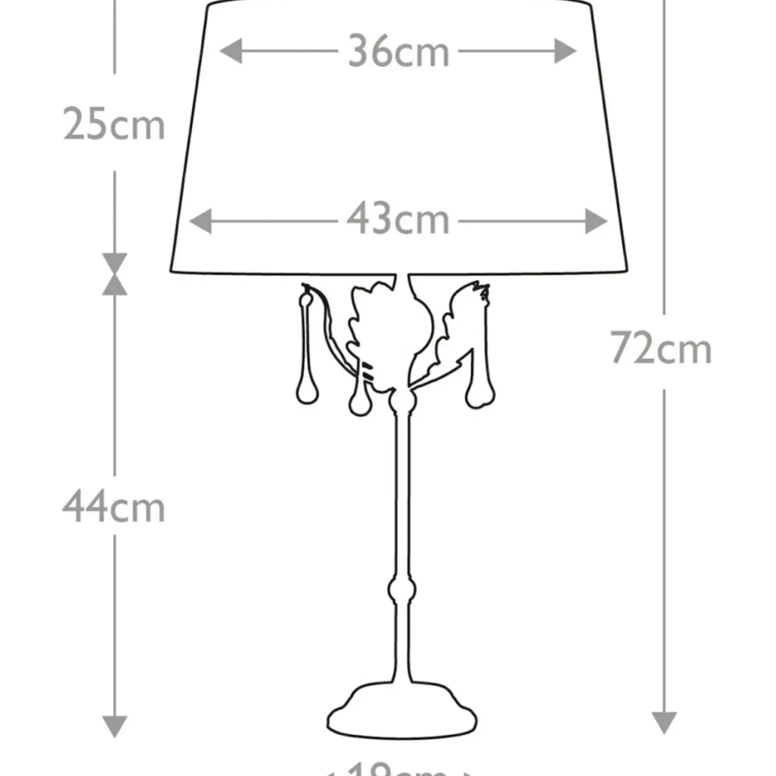 Sklep Kaja Lampka stołowa z jasnym abażurem AML-TL-BRONZE-IV z serii AMARILLI