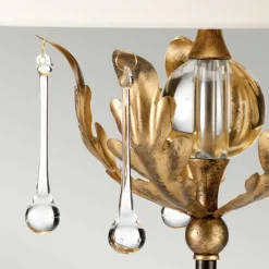 Sklep Kaja Lampka stołowa z jasnym abażurem AML-TL-BRONZE-IV z serii AMARILLI