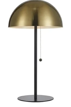 Sklep Kaja Lampka stołowa z kloszem w kolorze mosiądzu 108257 | Kaja Oświetlenie