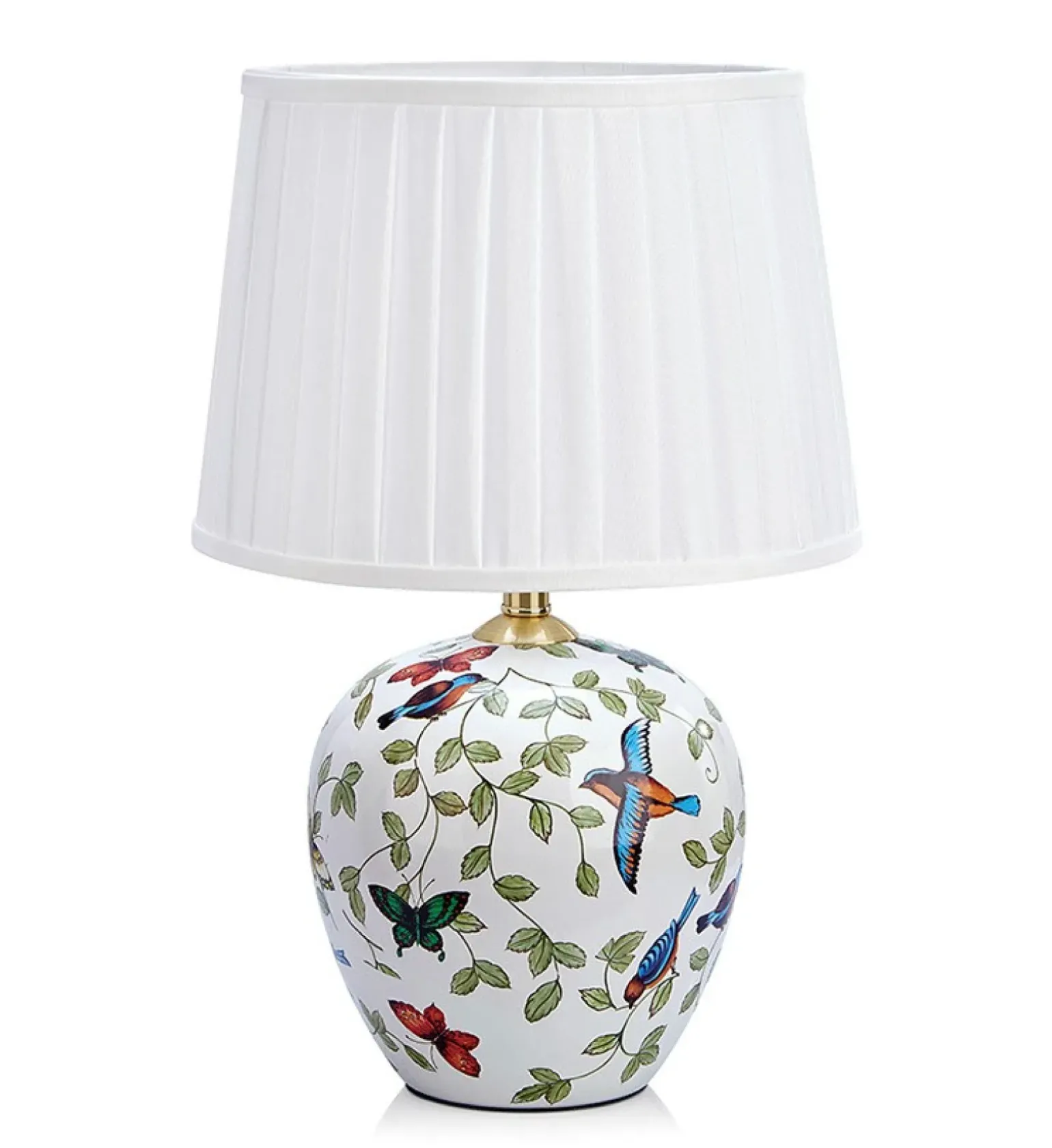 Sklep Kaja Lampka stołowa z kolorową podstawką i abażurem 107040 | Kaja