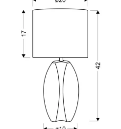 Sklep Kaja Lampka stołowa z motywem roślinnym 41-79961 PALMA | Kaja Oświetlenie