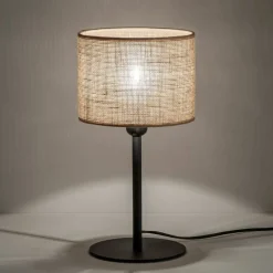 Sklep Kaja Lampka stołowa z naturalnym abażurem TK 5552 JUTA | Kaja Oświetlenie