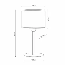 Sklep Kaja Lampka stołowa z naturalnym abażurem TK 5552 JUTA | Kaja Oświetlenie