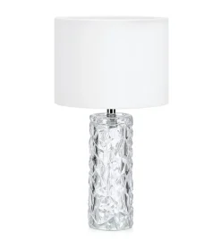 Sklep Kaja Lampka stołowa z ozdobną podstawką i abażurem 107189 | Kaja