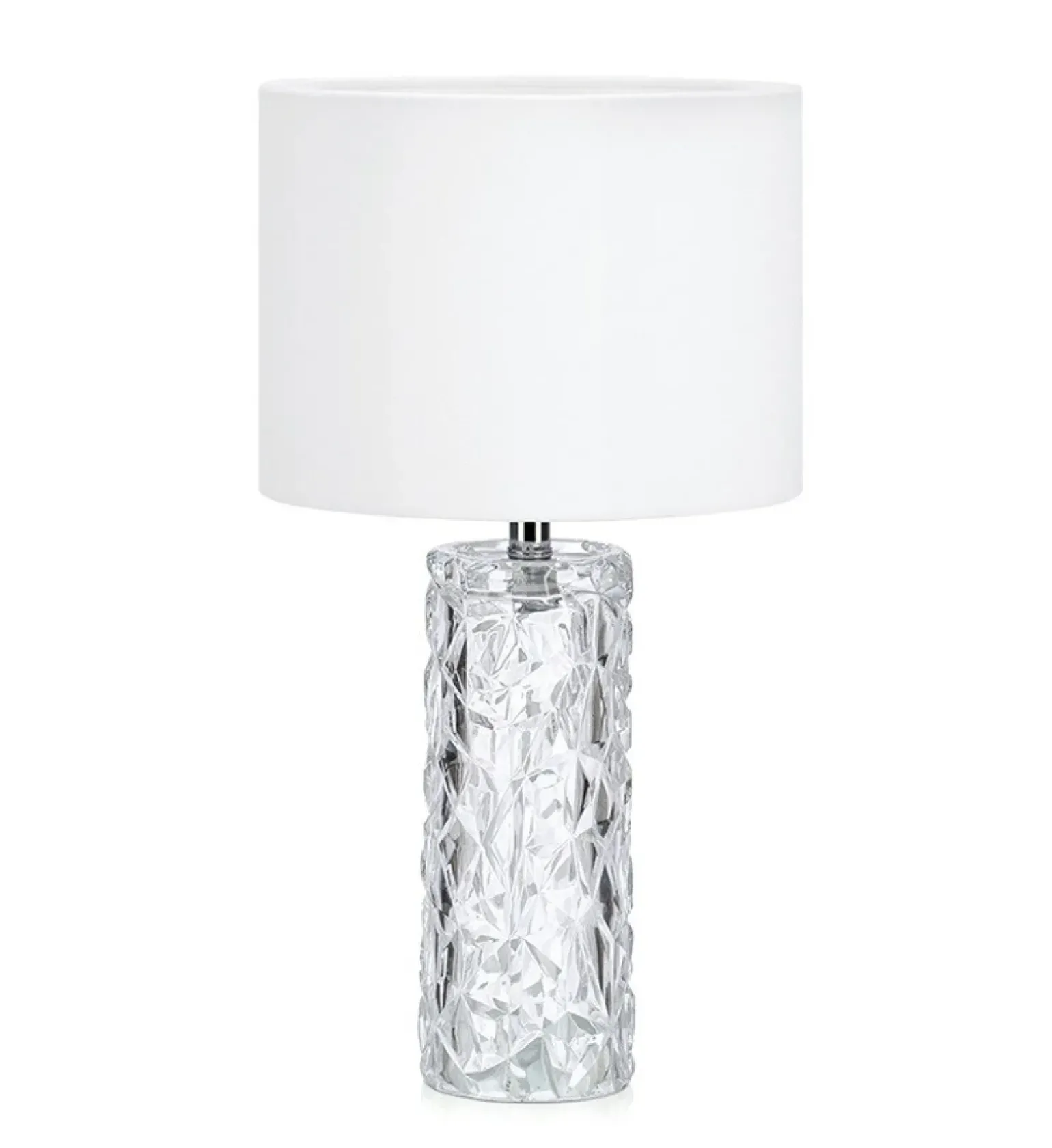 Sklep Kaja Lampka stołowa z ozdobną podstawką i abażurem 107189 | Kaja