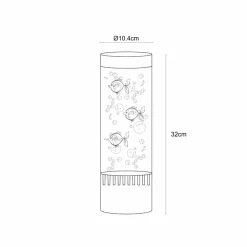 Sklep Kaja Lampka stołowa z pływającymi rybkami ZM 89245 AQUA | Kaja Oświetlenie