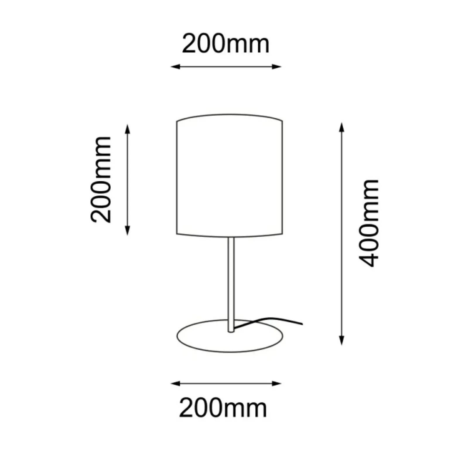 Sklep Kaja Lampka stołowa z wąskim abażurem ANT 2030 LAMEGO | Kaja Oświetlenie