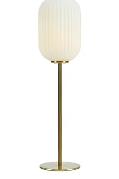 Sklep Kaja Lampka stołowa złota oprawa i biały klosz 108251 | Kaja Oświetlenie