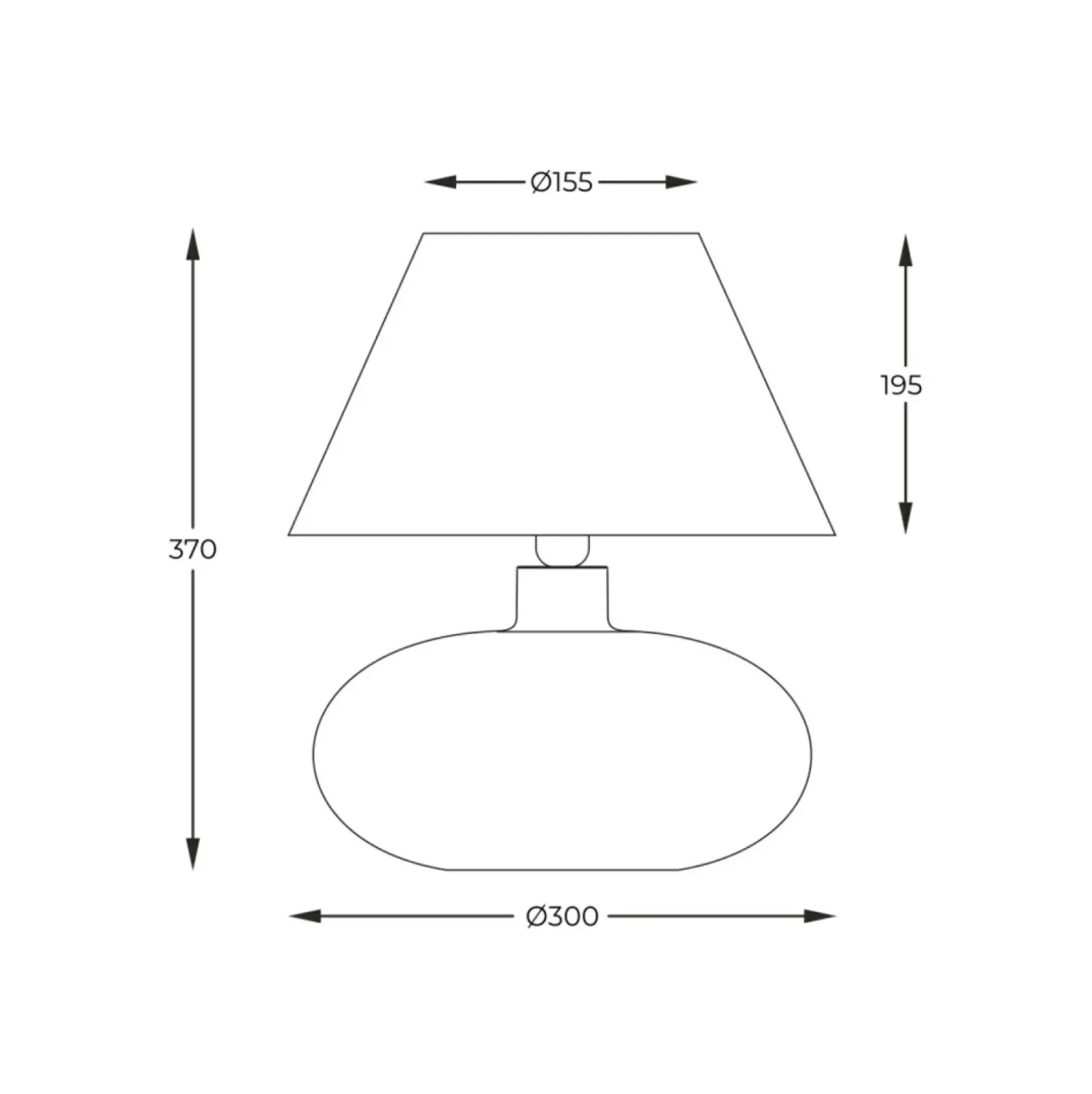 Sklep Kaja Lampka stołowana dekoracyjnej podstawie 5514BKGO MERSIN | Kaja