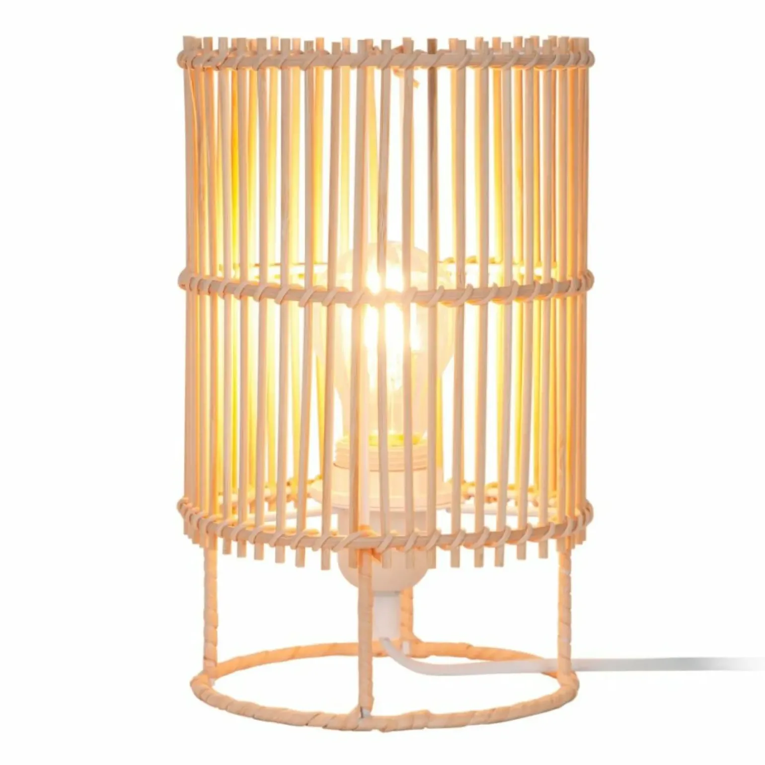 Sklep Kaja Lampka z bambusowym abażurem, do sypialni P18224-1T-D15 z serii EDIN