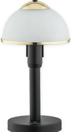 Sklep Kaja Lampka ze złotymi dodatkami O2928 L1 CZA ZL LAVA | Kaja Oświetlenie