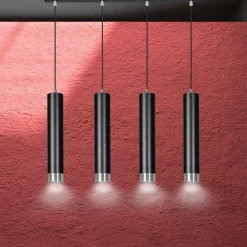 Cheap Lampy wiszące na listwie ze srebrnymi elementami 643/4 | Kaja Żyrandole Nowoczesne