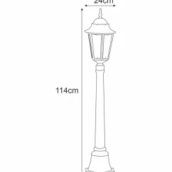 Sklep Kaja Latarnia zewnętrzna w stylu retro K-6006A LOZANA | Kaja