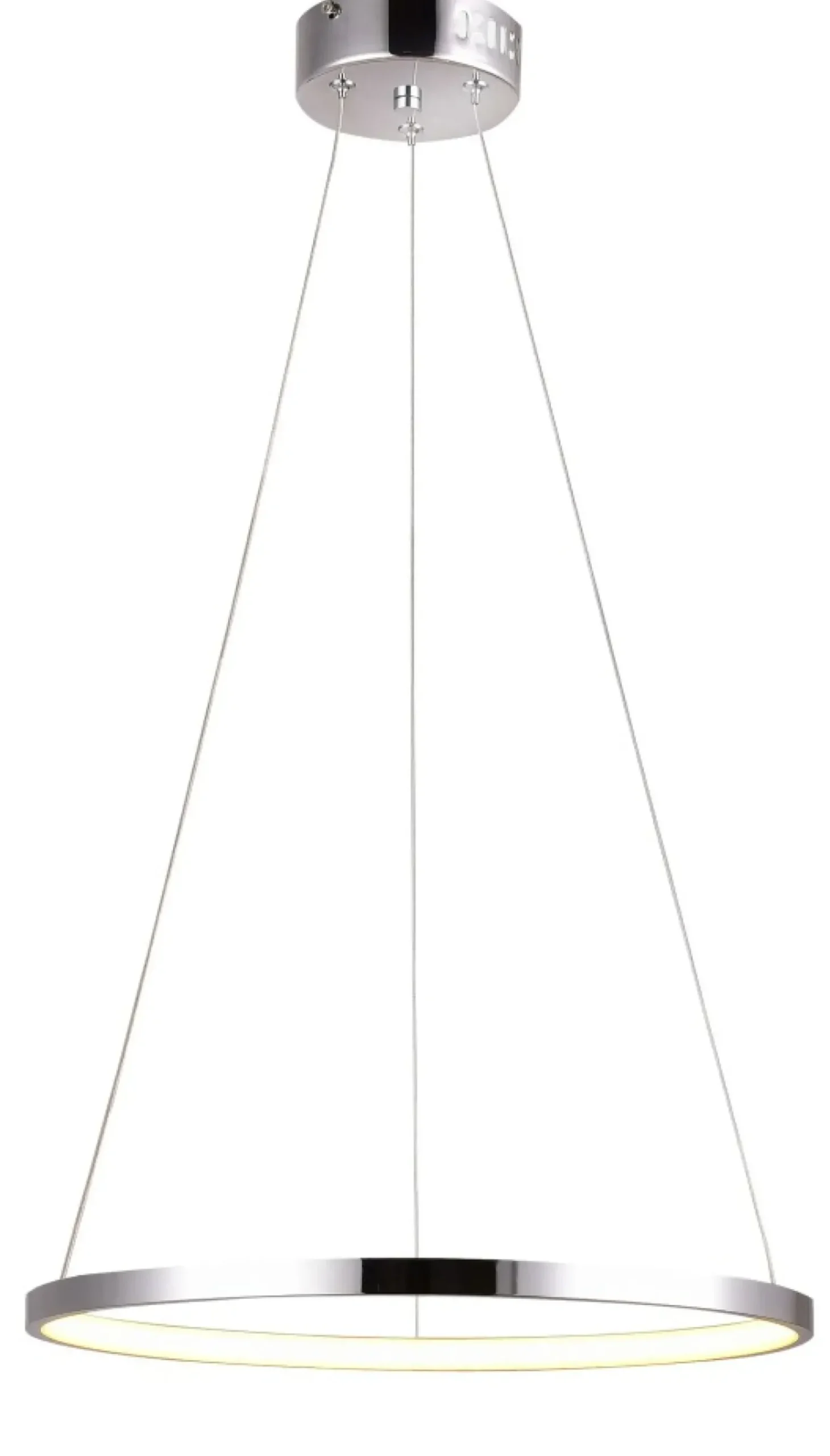 Best Sale Ledowa, owana lampa wisząca obręcz 31-64592 LUNE | Kaja Żyrandole Nowoczesne