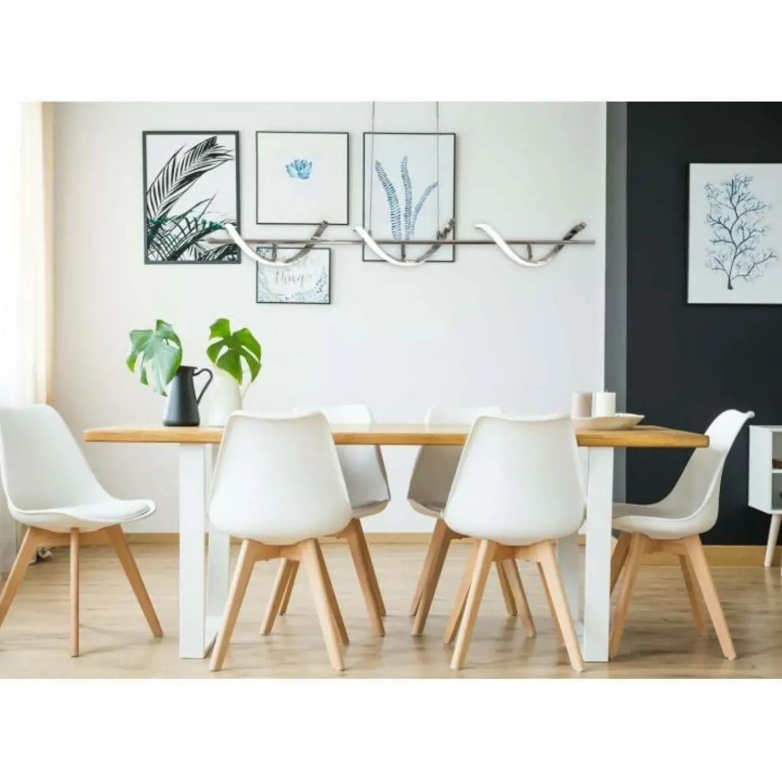 Fashion Ledowa, owana lampa wisząca ABR-LAZZA-30W SPIRALI | Kaja Żyrandole Nowoczesne