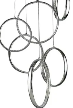 Best Ledowa, owana lampa wisząca obręcze AZ2450 OLIMP | Kaja Żyrandole Nowoczesne