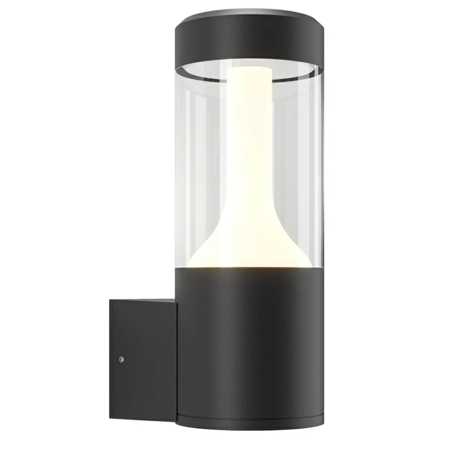 Sklep Kaja Ledowa, czarna lampa ścienna na elewację O590WL-L8B4K z serii KOLN