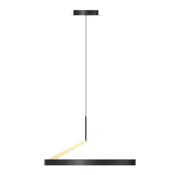 Fashion Ledowa, czarno-złota obręcz wisząca MD3689-1M-3BGT MALU | Kaja Żyrandole Nowoczesne