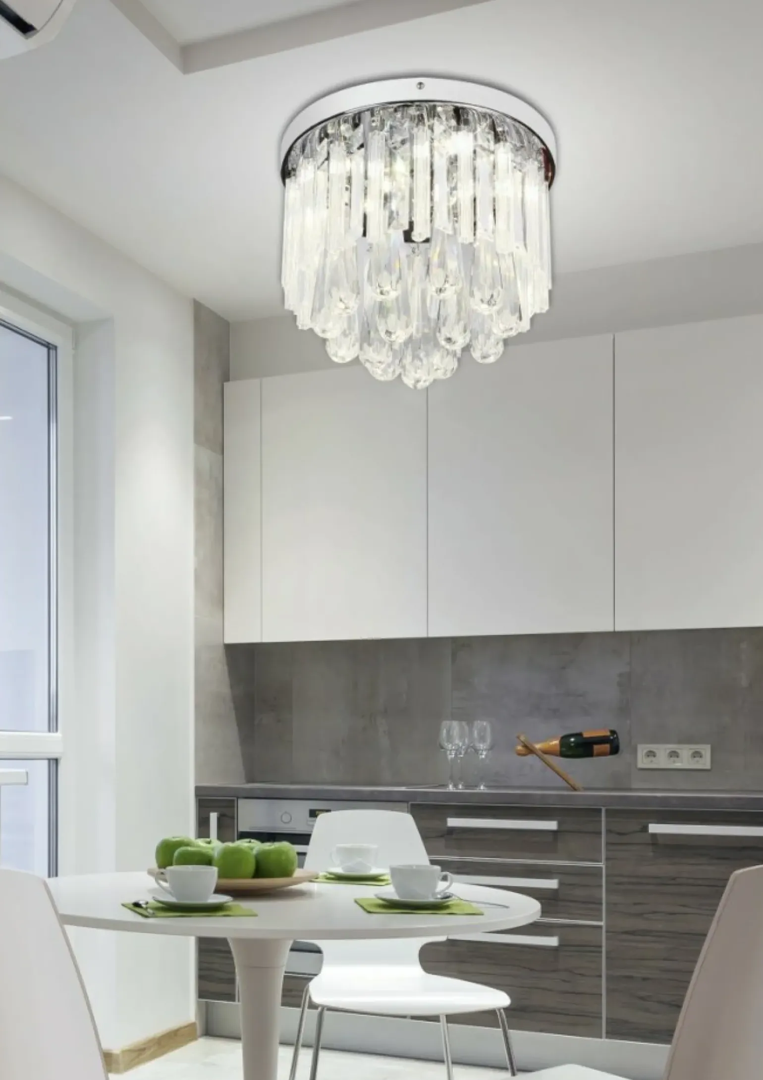 Sklep Kaja Ledowa, kryształowa lampa sufitowa 98-44778 ATELLA | Kaja Oświetlenie