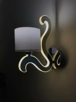 Sklep Kaja Ledowa lampa ścienna z abażurem E14 21-33864 AMBROSIA | Kaja