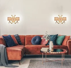 Sklep Kaja Ledowa lampa ścienna z abażurami 22-33529 AMBROSIA | Kaja Oświetlenie