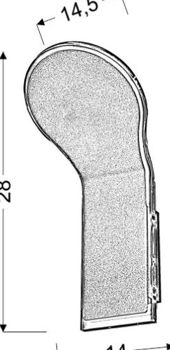 Sklep Kaja Ledowa lampa ścienna z neutralną barwą 21-27498 VILANA | Kaja