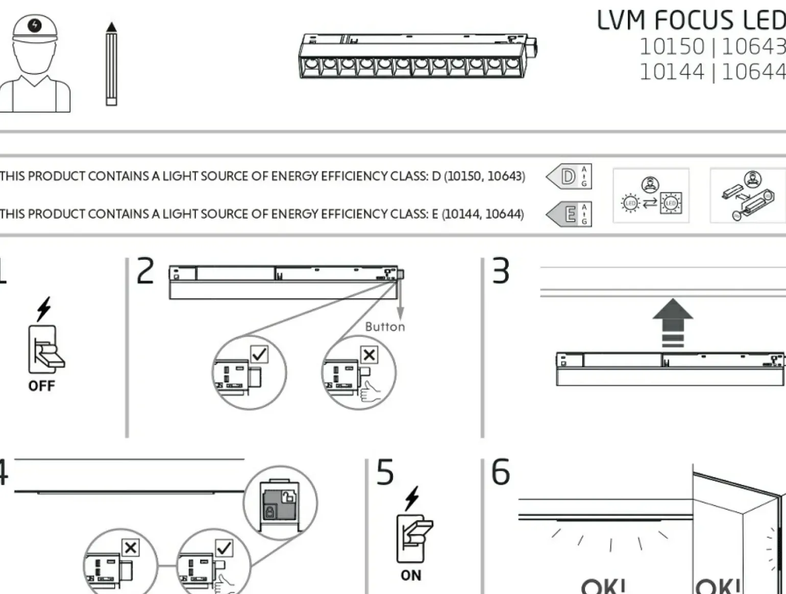 Sklep Kaja Ledowa lampa do szyny magnetycznej 1F 10144 LVM FOCUS LED | Kaja