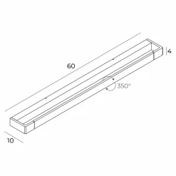 Sklep Kaja Ledowa lampa nad lustro w łazience 60cm MX W0319 FLINK | Kaja