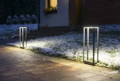 Sklep Kaja Ledowa lampa ogrodowa, kolor ciemny popiel AR-500 z serii ARMA | Kaja Oświetleni