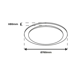 Sklep Kaja Ledowa lampa sufitowa z pilotem, do sypialni ML7136 ONTARIO | Kaja