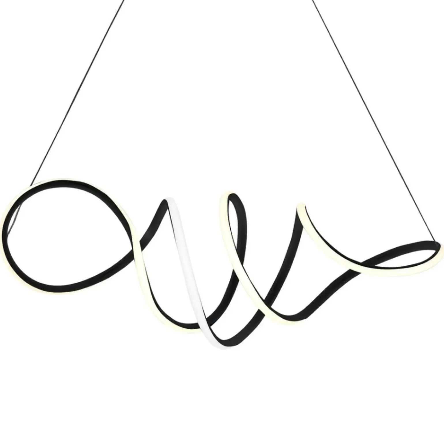 Best Ledowa lampa wisząca, fantazyjny kształt nad stół ML5756 LOCA | Kaja Żyrandole Nowoczesne