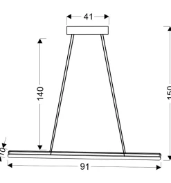 Cheap Ledowa lampa wisząca nad stół A0010-311 COCONUT | Kaja Oświetlenie Żyrandole Nowoczesne
