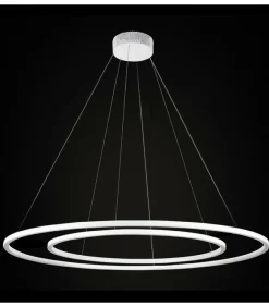 Best Ledowa lampa wisząca obręcze 90 + 120 cm 67930 ECHO | Kaja Oświetlenie Żyrandole Nowoczesne