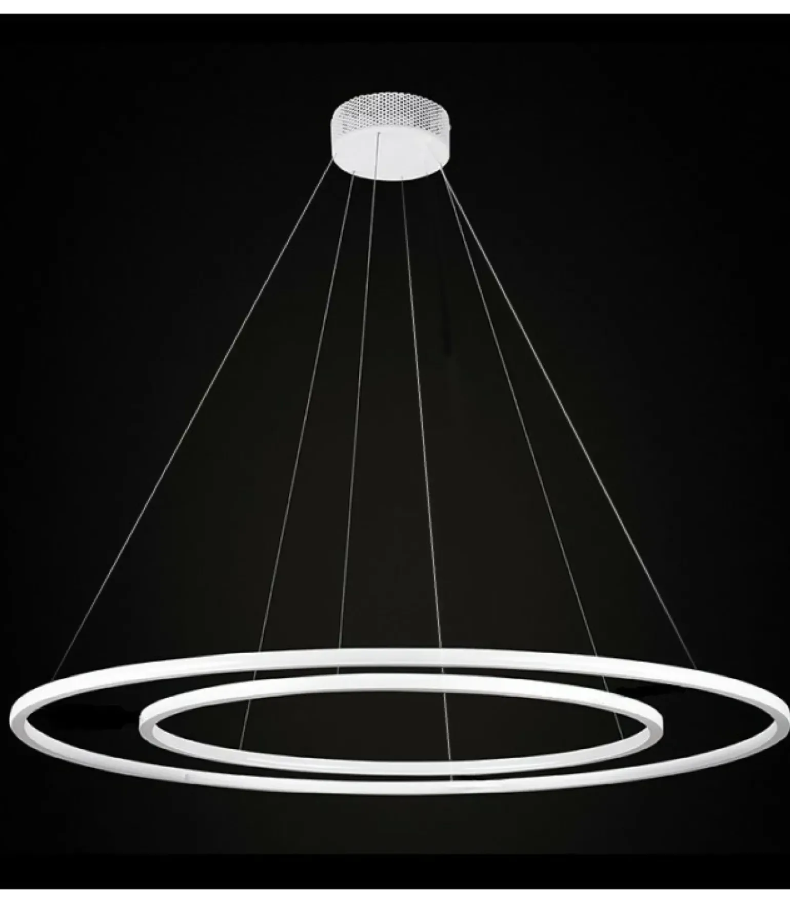 Best Ledowa lampa wisząca obręcze 90 + 120 cm 67930 ECHO | Kaja Oświetlenie Żyrandole Nowoczesne