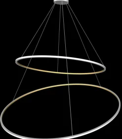 Best Ledowa lampa wisząca obręcze 90 + 120 cm 67930 ECHO | Kaja Oświetlenie Żyrandole Nowoczesne