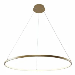 Shop Ledowa lampa wisząca, okrąg do salonu ⌀80cm 2023201-GD80 BRENO | Kaja Żyrandole Nowoczesne