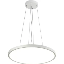 Cheap Ledowa lampa wisząca, tarcza ⌀40 PND-35263-400R-32W-WH CALVI | Kaja Żyrandole Nowoczesne