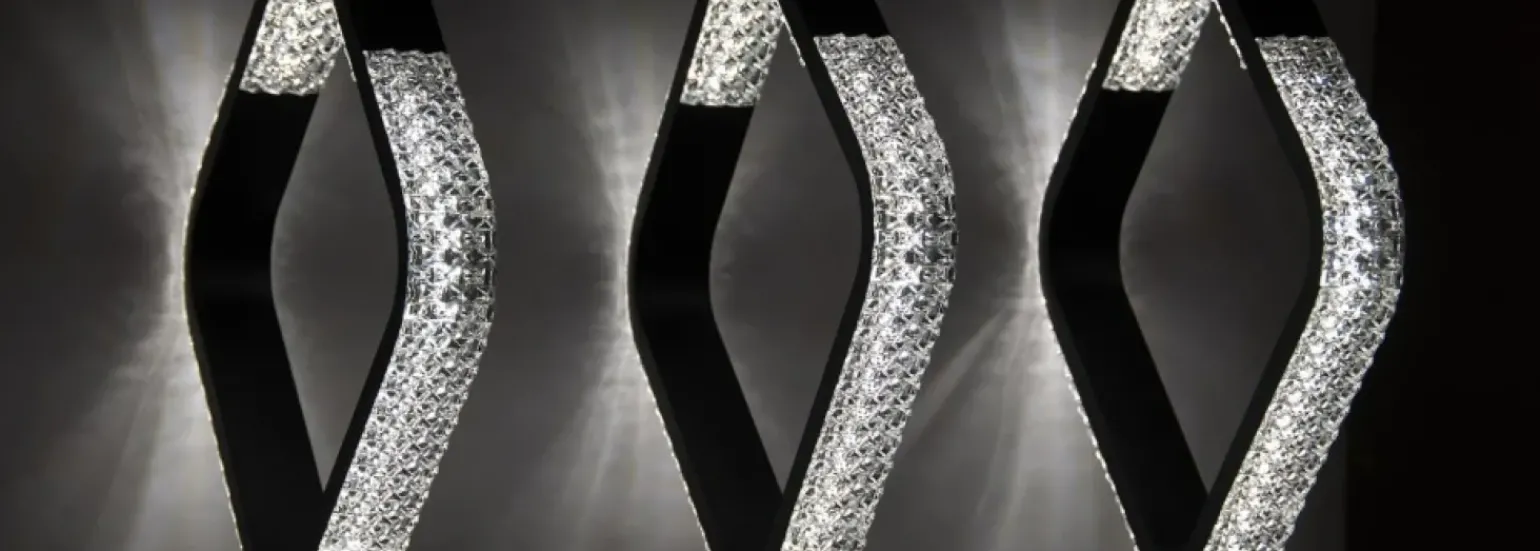 Best Ledowa lampa wisząca z kryształkami K-8160 HILD | Kaja Oświetlenie Żyrandole Nowoczesne