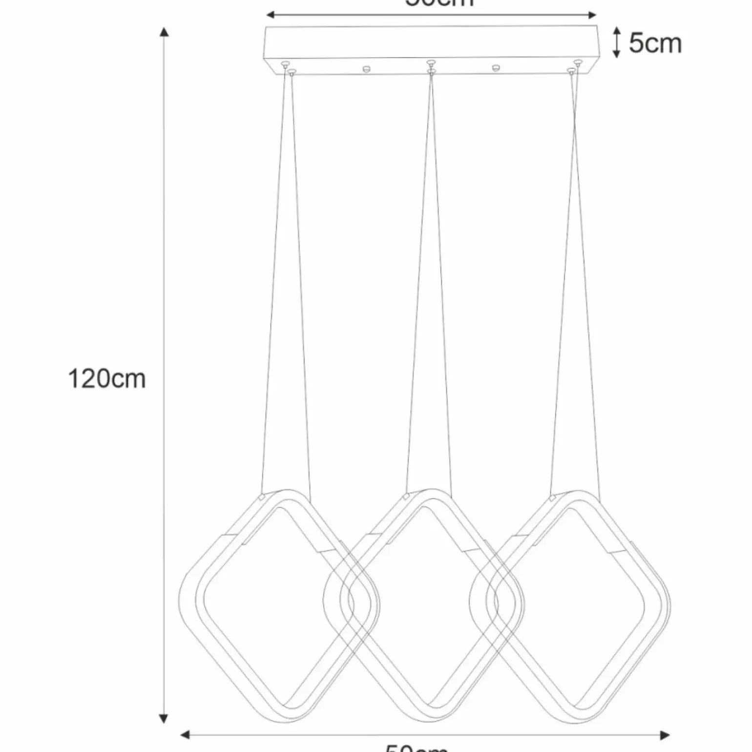 Best Ledowa lampa wisząca z kryształkami K-8160 HILD | Kaja Oświetlenie Żyrandole Nowoczesne