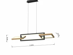 Clearance Ledowa lampa z obrotowymi ramkami WF 7022-306 MATERA | Kaja Żyrandole Nowoczesne