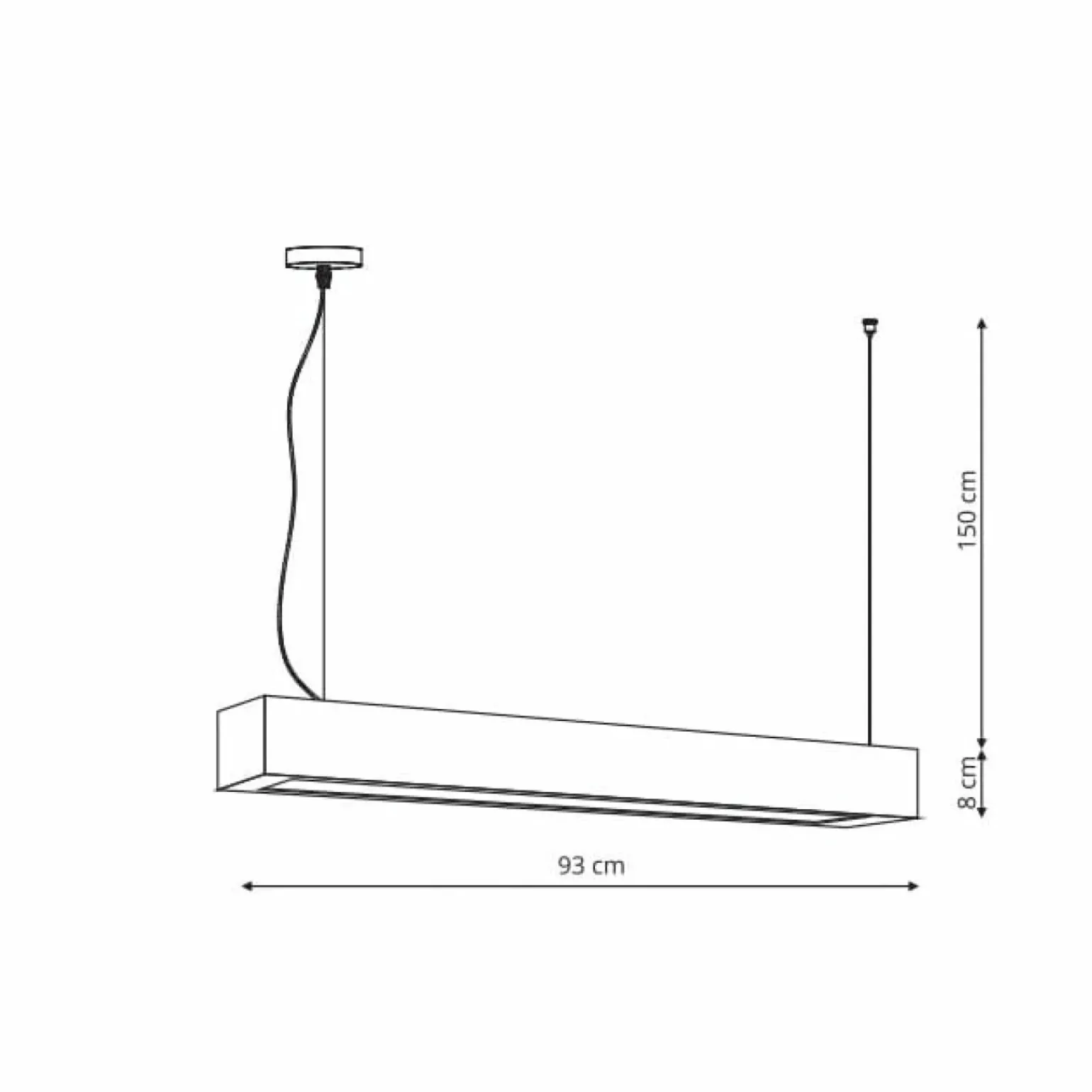 Discount Ledowa listwa wisząca do holu LP-7001/1P 20 WH-93 24/3 z serii IBROS Żyrandole Nowoczesne